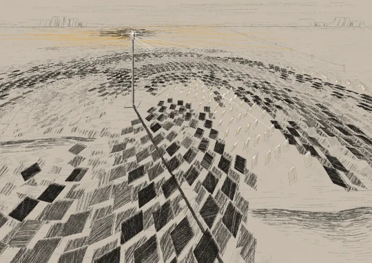 drawing desk, mirror field